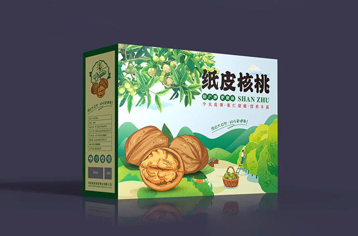 定制核桃包裝盒禮盒，突出農(nóng)產(chǎn)品產(chǎn)地賣(mài)點(diǎn)