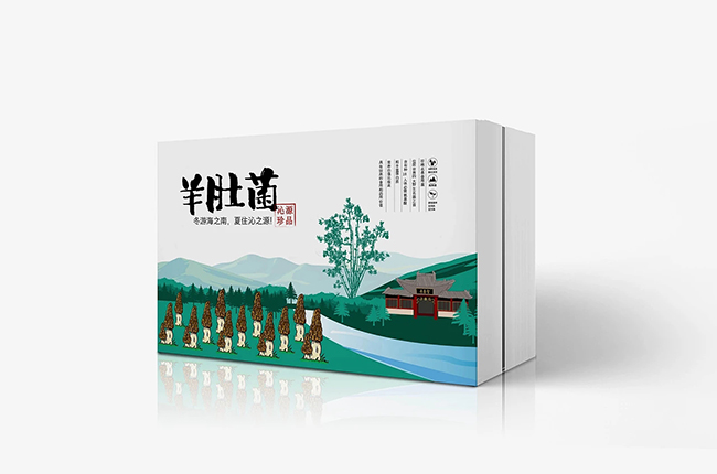 獨(dú)特新穎的羊肚菌包裝盒無(wú)法避開包裝定制